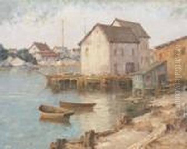 Fisherman's Cove Oil Painting by Maurice Braun