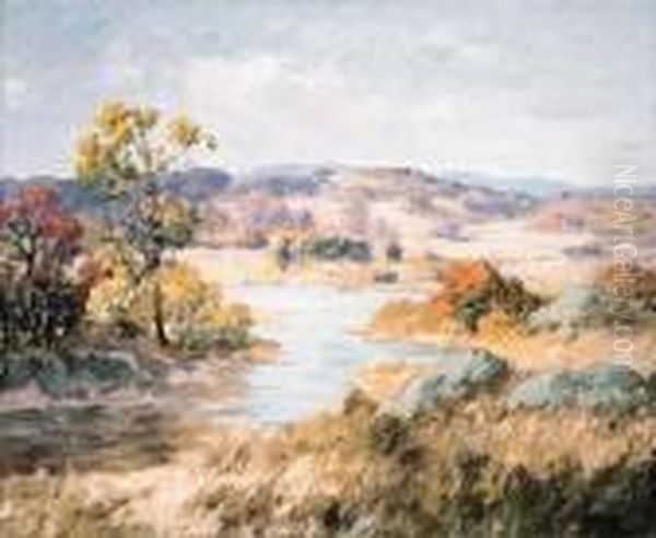 Grey Day In Autumn Oil Painting by Maurice Braun