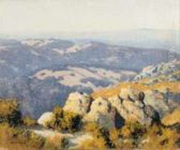 Mountainous Landscape Oil Painting by Maurice Braun