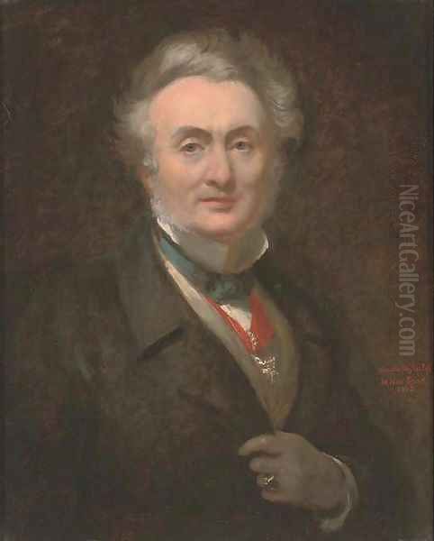 Self-portrait of the artist Oil Painting by Sir George Hayter