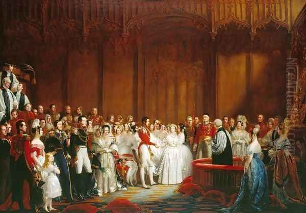 The Marriage of Queen Victoria, 10 February 1840 Oil Painting by Sir George Hayter