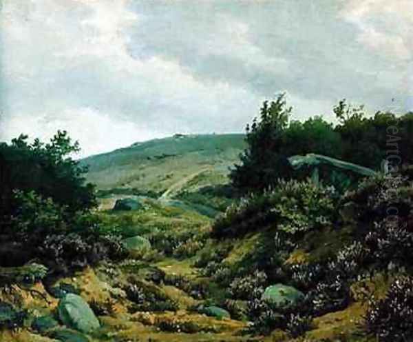 On the Moor Oil Painting by Marcus Johann Haeselich