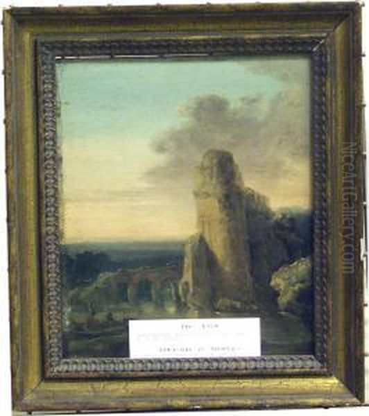 Ruinlandskap. Oil Painting by Bartholomeus Breenbergh