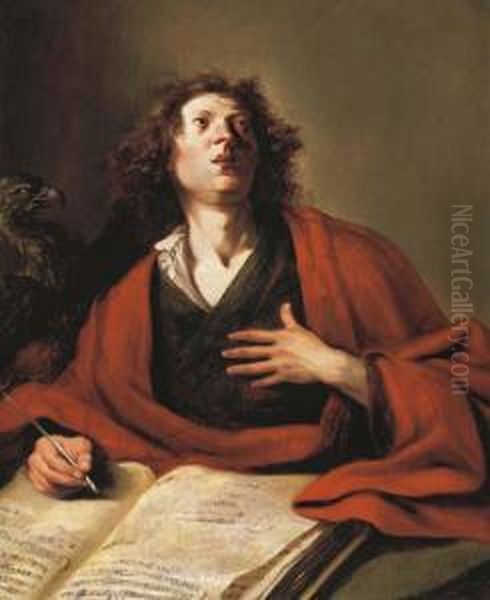 Saint John The Evangelist Oil Painting by Bartholomeus Breenbergh