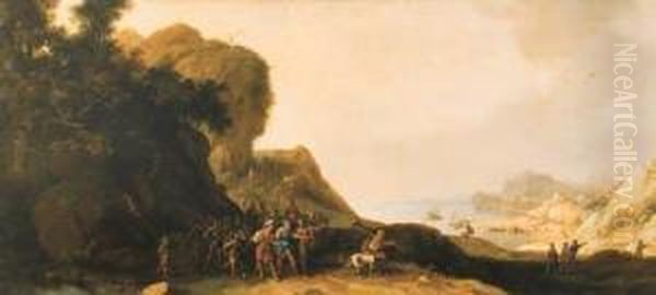 A Coastal Landscape With Saul After The Conversion Oil Painting by Bartholomeus Breenbergh