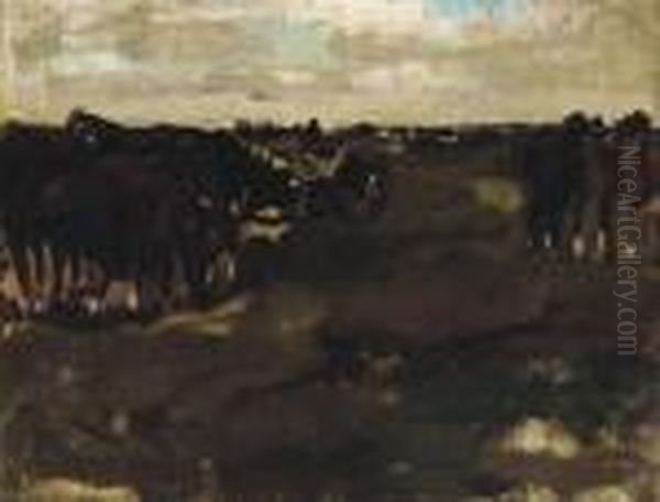 Manouevres In The Dunes Oil Painting by George Hendrik Breitner