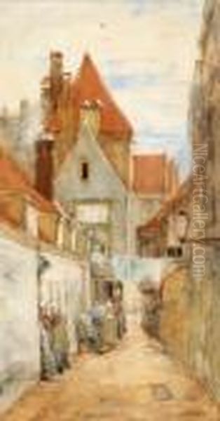 Street Oil Painting by George Hendrik Breitner