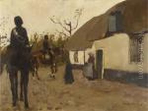 Op Verkenning Oil Painting by George Hendrik Breitner