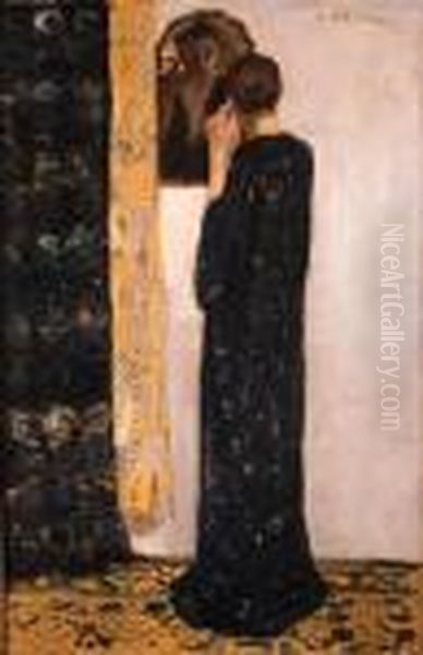 The Earring Oil Painting by George Hendrik Breitner