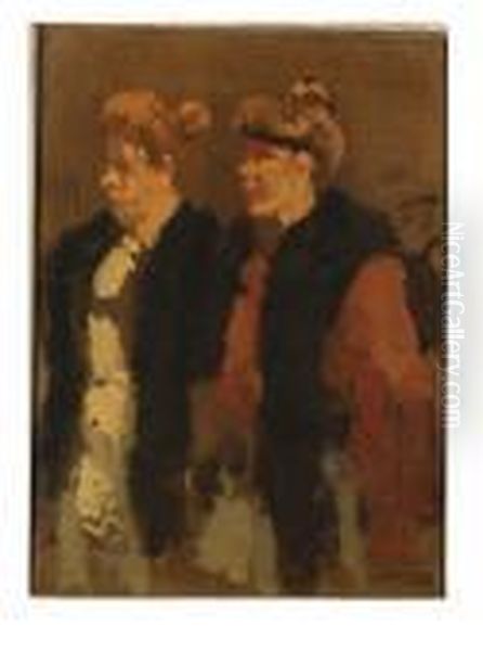 Twee Vrouwen Oil Painting by George Hendrik Breitner