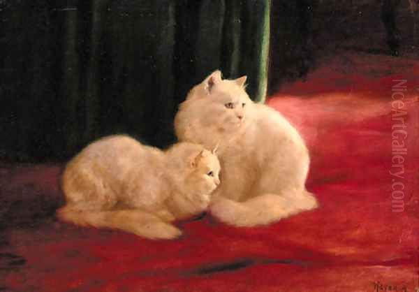 Best of friends Oil Painting by Arthur Heyer