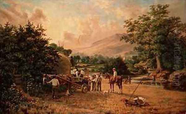 The Harvest Oil Painting by C.H. Hart