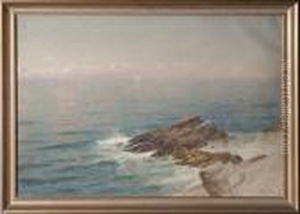 Ocean Rocks Oil Painting by Alfred Thompson Bricher