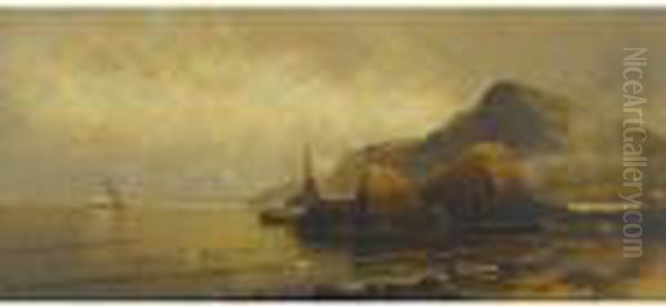 Rocky Coast Oil Painting by Alfred Thompson Bricher