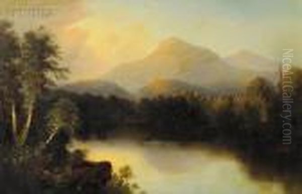 Mountain Landscape Oil Painting by Alfred Thompson Bricher