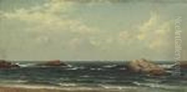 Seascape, Newport, Rhode Island Oil Painting by Alfred Thompson Bricher