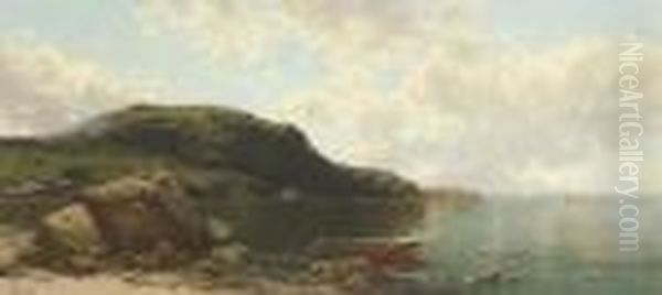 Beach Scene Oil Painting by Alfred Thompson Bricher