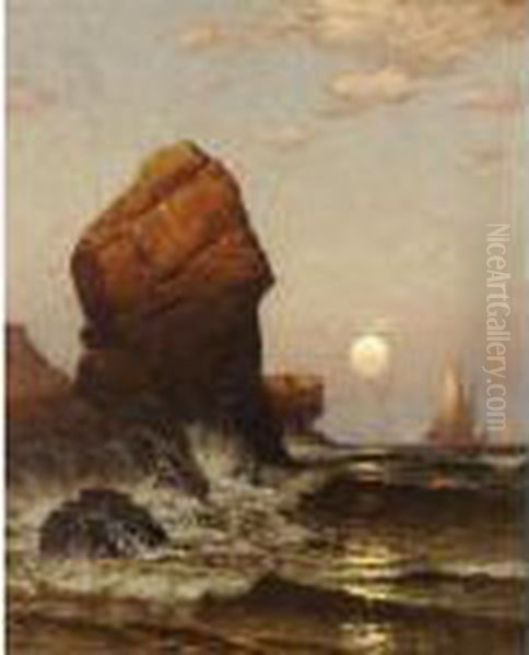 Seascape, Early Evening Oil Painting by Alfred Thompson Bricher