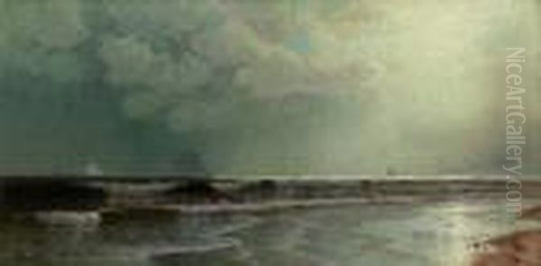 Seascape At Dusk Oil Painting by Alfred Thompson Bricher