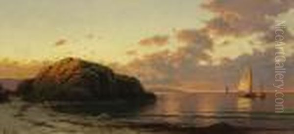 Evening Glow Oil Painting by Alfred Thompson Bricher