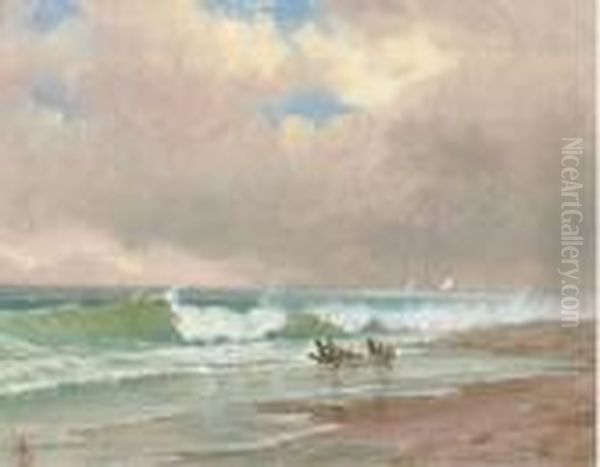 Seascape, Sketch # 16 Oil Painting by Alfred Thompson Bricher