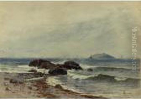 Coastal Scene Oil Painting by Alfred Thompson Bricher