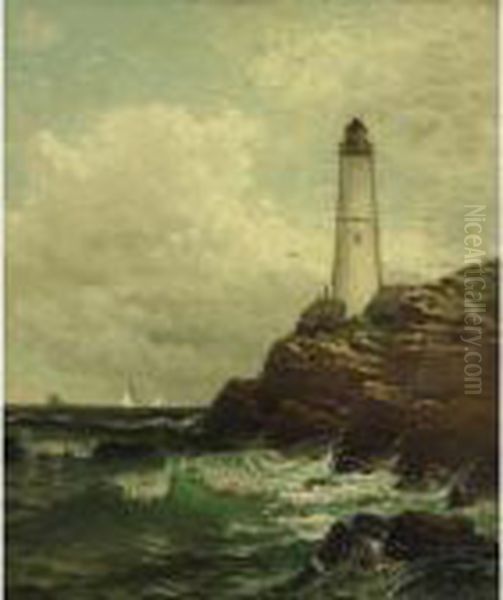 Cape Elizabeth Light Oil Painting by Alfred Thompson Bricher