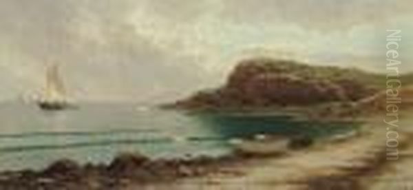 Seascape With Dories And Sailboats Oil Painting by Alfred Thompson Bricher