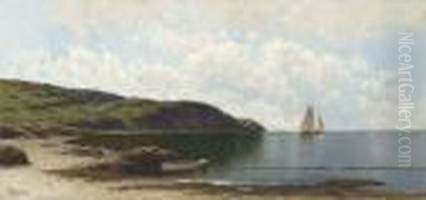 Shore Scene Oil Painting by Alfred Thompson Bricher