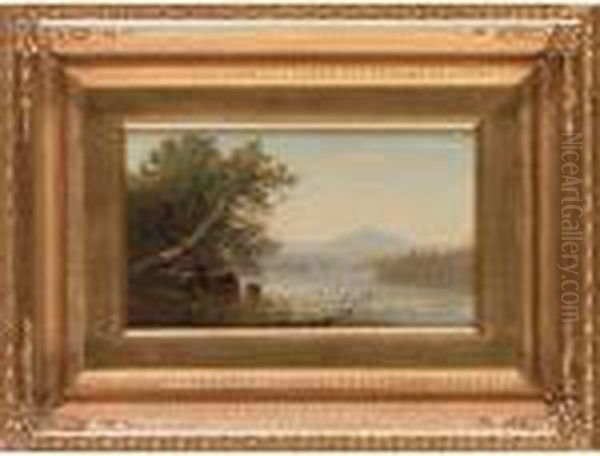 Sawyer's Pond Oil Painting by Alfred Thompson Bricher