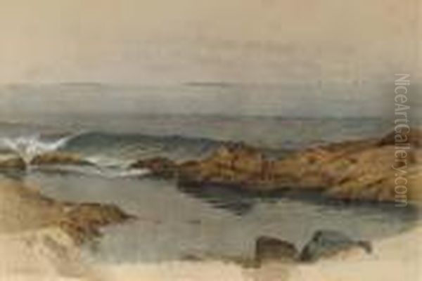 Small Cove At Sea Oil Painting by Alfred Thompson Bricher