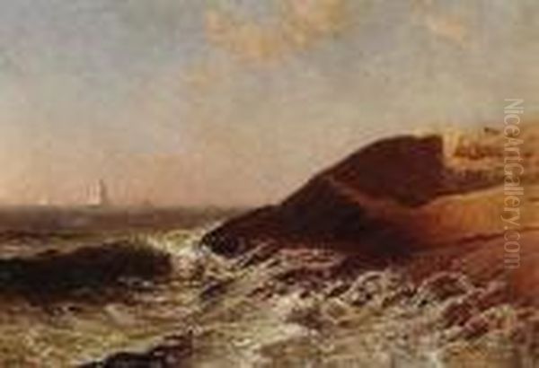 Rocky Coast Oil Painting by Alfred Thompson Bricher