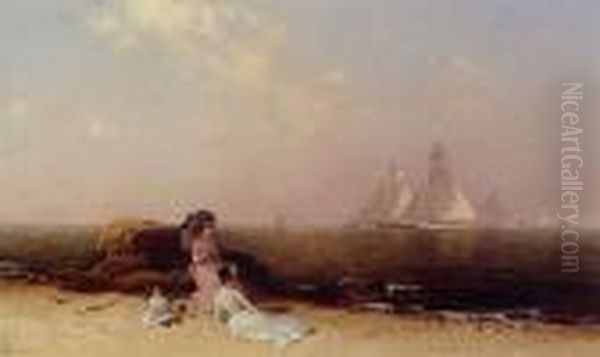 Afternoon At The Shore Oil Painting by Alfred Thompson Bricher