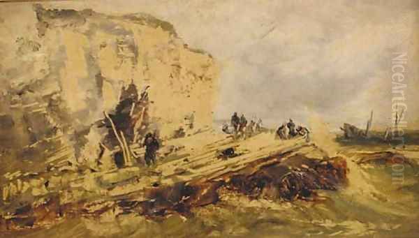 Flamborough Head, Yorkshire Oil Painting by Edwin Hayes