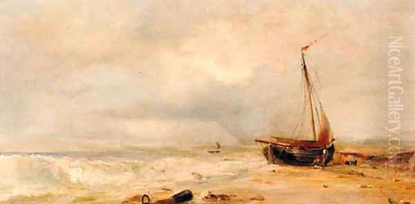 An onshore breeze Oil Painting by Edwin Hayes