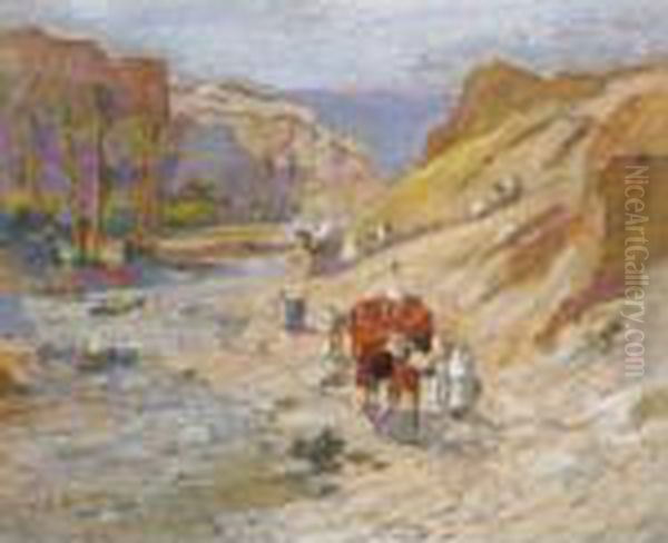 The Caravan Oil Painting by Frederick Arthur Bridgman