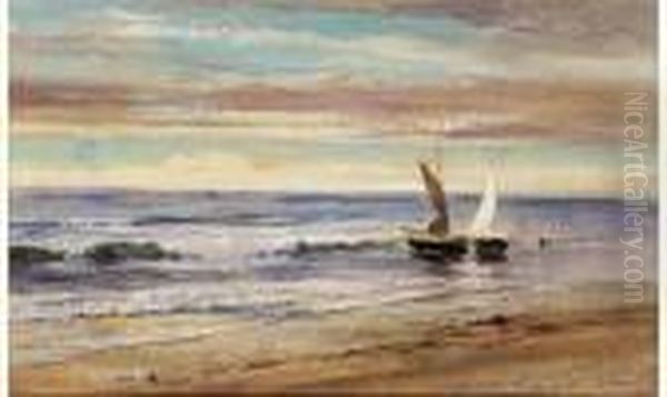 Marine Oil Painting by Frederick Arthur Bridgman