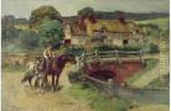 Ecole Americaine Oil Painting by Frederick Arthur Bridgman