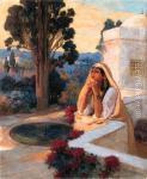 Reverie Oil Painting by Frederick Arthur Bridgman