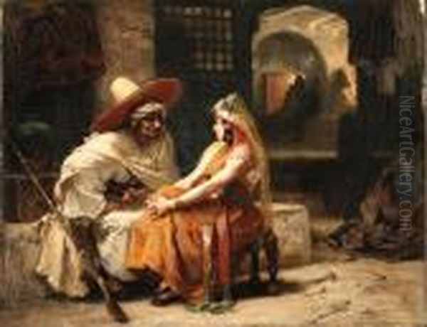 The Rendez-vous Oil Painting by Frederick Arthur Bridgman