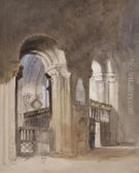 Carlisle Cathedral Oil Painting by Henry Bright