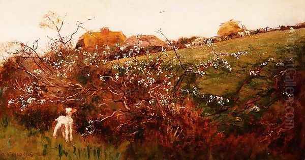 Springtime Oil Painting by A. Foord Hughes