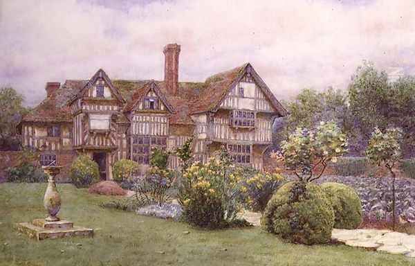 Rumwood Court Langley near Maidstone Oil Painting by A. Foord Hughes