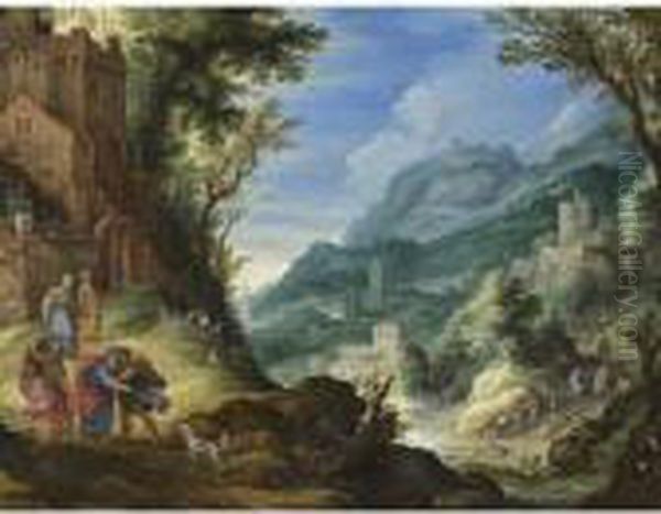 Extensive Landscape Oil Painting by Paul Bril