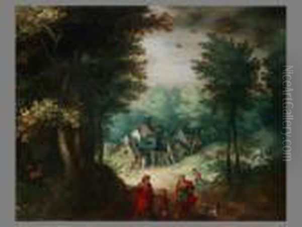 Die Heilige Familie Oil Painting by Paul Bril