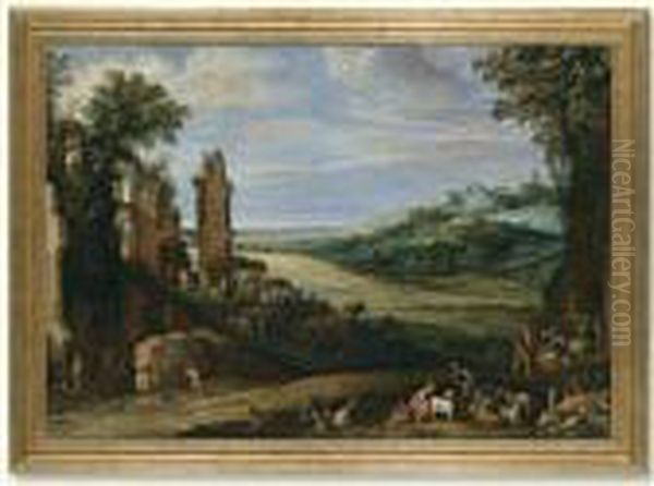 Landscape With Ruins Oil Painting by Paul Bril