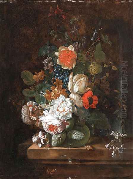 Still life Oil Painting by Jan Van Huysum