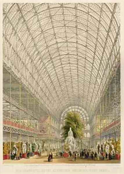 Transept of the Crystal Palace Oil Painting by George Hawkins