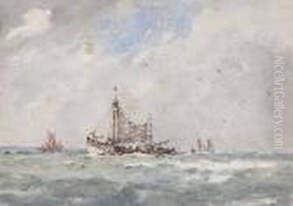 Under Escort Oil Painting by Arthur John Trevor Briscoe