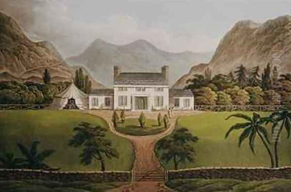 Bonapartes Mal Maison at St Helena Oil Painting by John Hassell